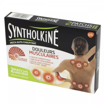 SYNTHOLKINE - Patch auto-chauffant grand format Boîte de 2