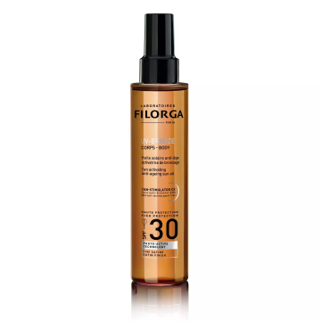 FILORGA - UV-BRONZE Spray corps - Huile solaire anti-âge activatrice de bronzage SPF30 150ml