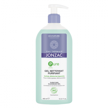 JONZAC - PURE - Gel nettoyant purifiant 400ml