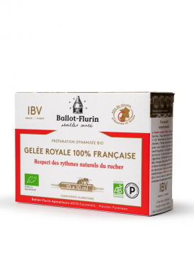 BALLOT-FLURIN - Préparation dynamisée Bio Gelée Royale 100% française 10 ampoules x 10ml