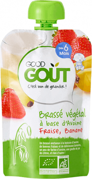 GOOD GOUT - BRASSE VEGETAL avoine fraise banane 90g