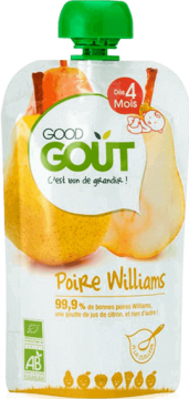 GOOD GOUT - COMPOTE poire Williams 120g