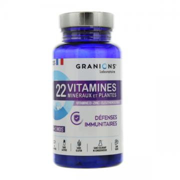 GRANIONS - 22 VITAMINES DEFENSES IMMUNITAIRES  90 comprimes