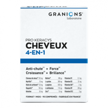 GRANIONS - Pro Keracys Cheveux 4en1 90 comprimés