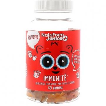 NAT&FORM JUNIOR + - Immunité - 60 gommes sans gélatine animale