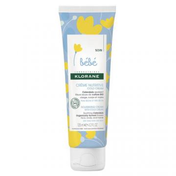 KLORANE Bébé - COLD CREAM Crème nutritive au calendula 125ml