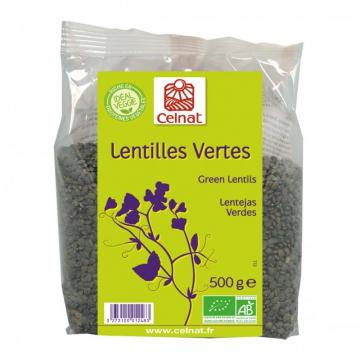 CELNAT LEGUMINEUSE LENTILLES VERTES 500G