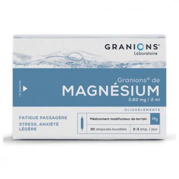 GRANIONS - MAGNESIUM - Solution buvable 30 ampoules x 2ml