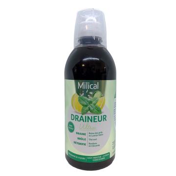 MILICAL - Draineur goût menthe citron cocombre 500ml