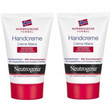 NEUTROGENA - Crème Mains Concentrée Sans Parfum Lot de 2 x 50 ml