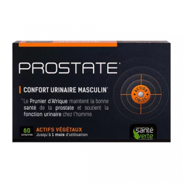 SANTE VERTE - Prostate - Confort Urinaire Masculin 60 comprimés jusqu'à 1 mois