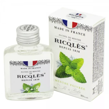 RICQLES - Alcool de Menthe Forte 80% par volume 30ml