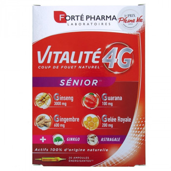 FORTE PHARMA - Vitalité 4G Sénior 20 ampoules de 10ml